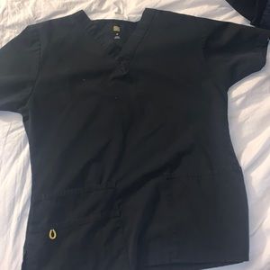 Black Small Scrub Top